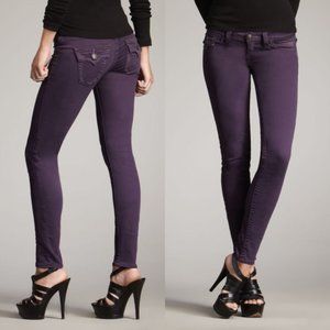 True Religion Misty Purple Skinny Jeans Size 27